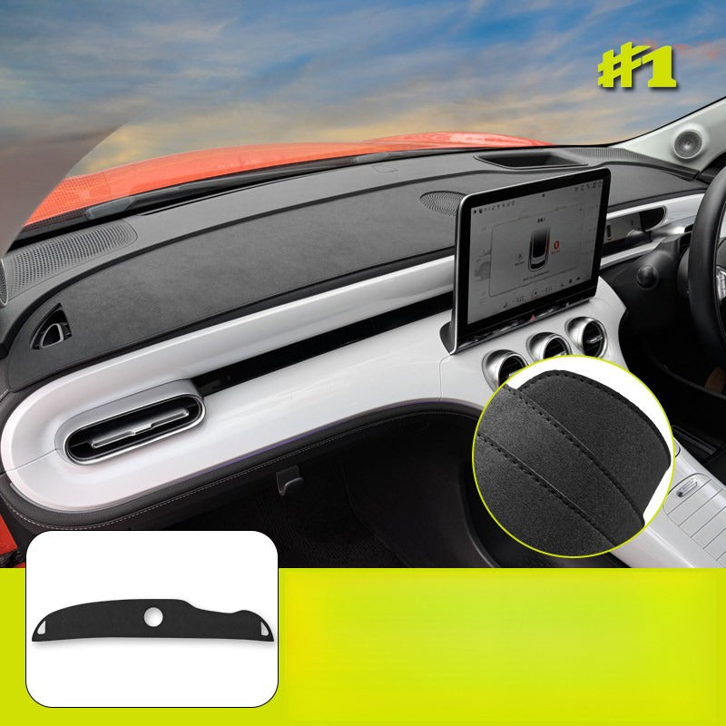 Premium Faux Suede Dashboard Sunshade Cover Smart #1 #3 #5