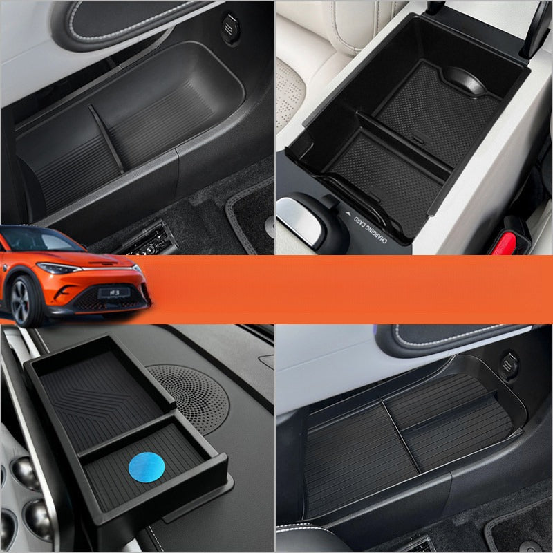 Custom-fit interior storage box for Smart #3