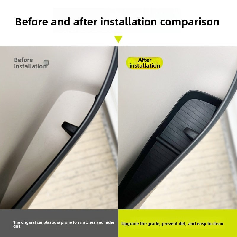 Custom-fit TPE door storage tray for Smart #1  #3