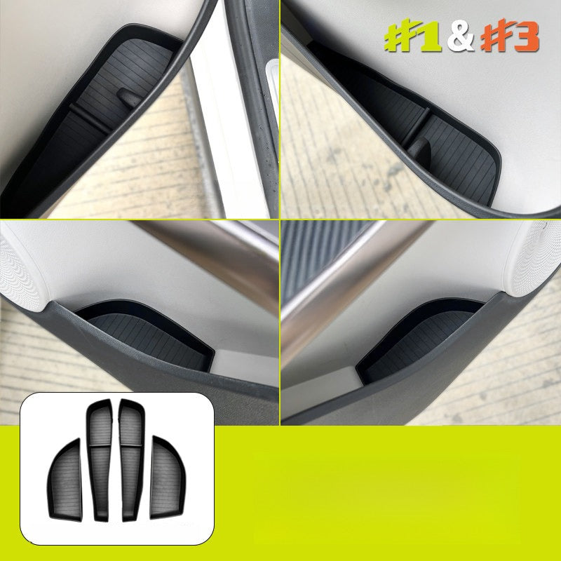Custom-fit TPE door storage tray for Smart #1  #3