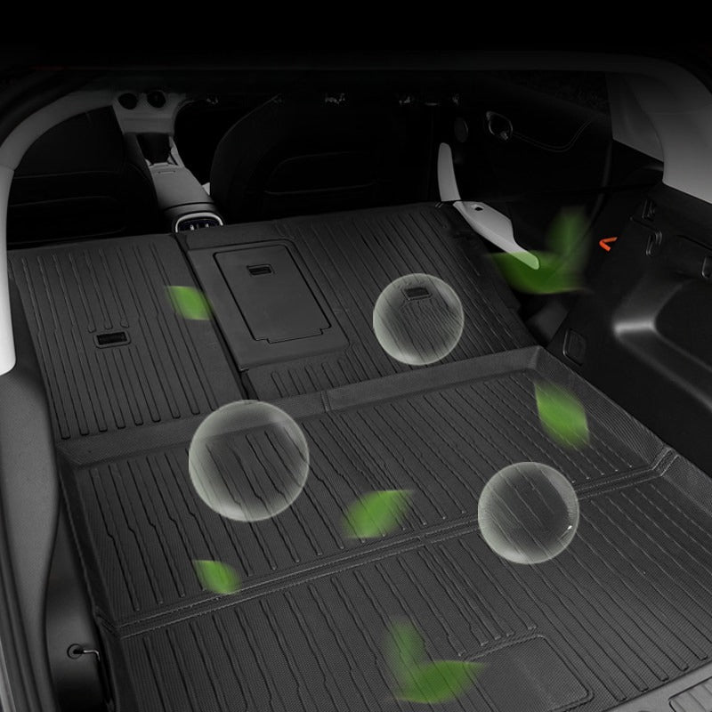 Custom-fit TPE trunk mat and rear seat back protector for Smart #1  #3 #5