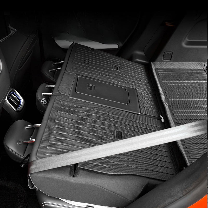 Custom-fit TPE trunk mat and rear seat back protector for Smart #1  #3 #5