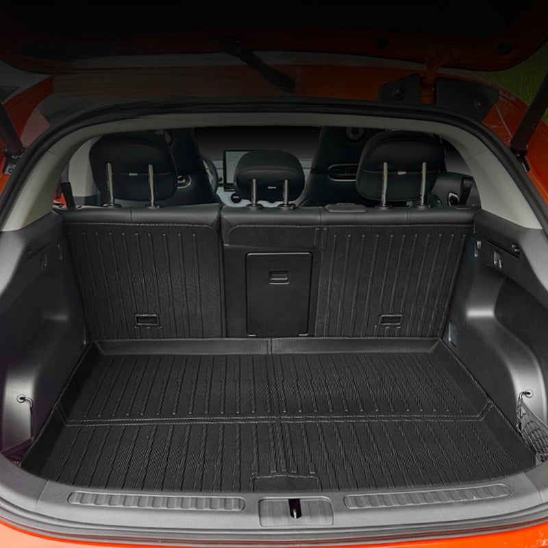 Custom-fit TPE trunk mat and rear seat back protector for Smart #1  #3 #5