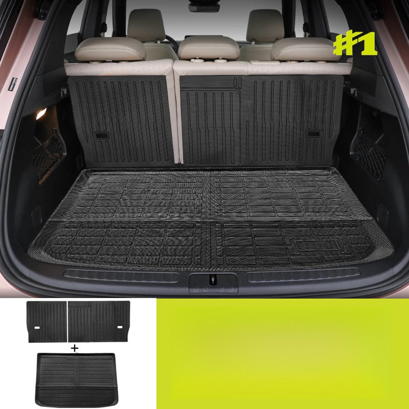 Custom-fit TPE trunk mat and rear seat back protector for Smart #1  #3 #5