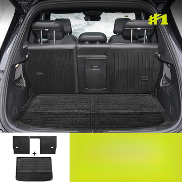Custom-fit TPE trunk mat and rear seat back protector for Smart #1  #3 #5