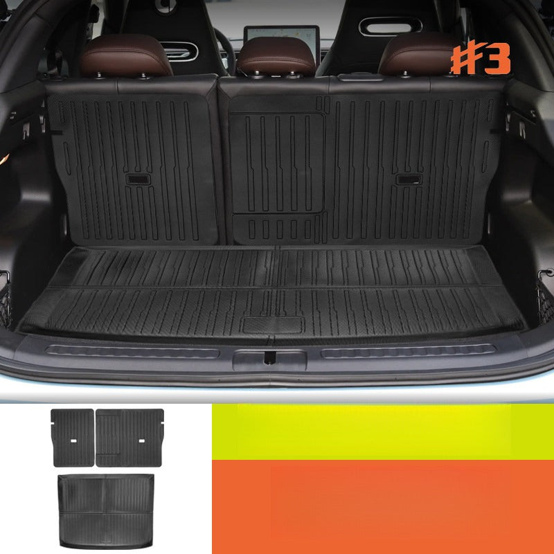 Custom-fit TPE trunk mat and rear seat back protector for Smart #1  #3 #5