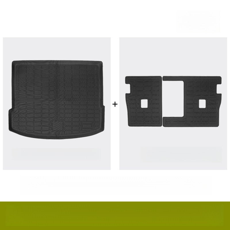 Custom-fit TPE trunk mat and rear seat back protector for Smart #1  #3 #5