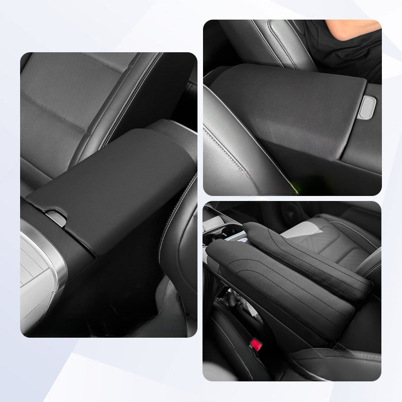 Leather Armrest Box Protective Cover for Smart #1  #3