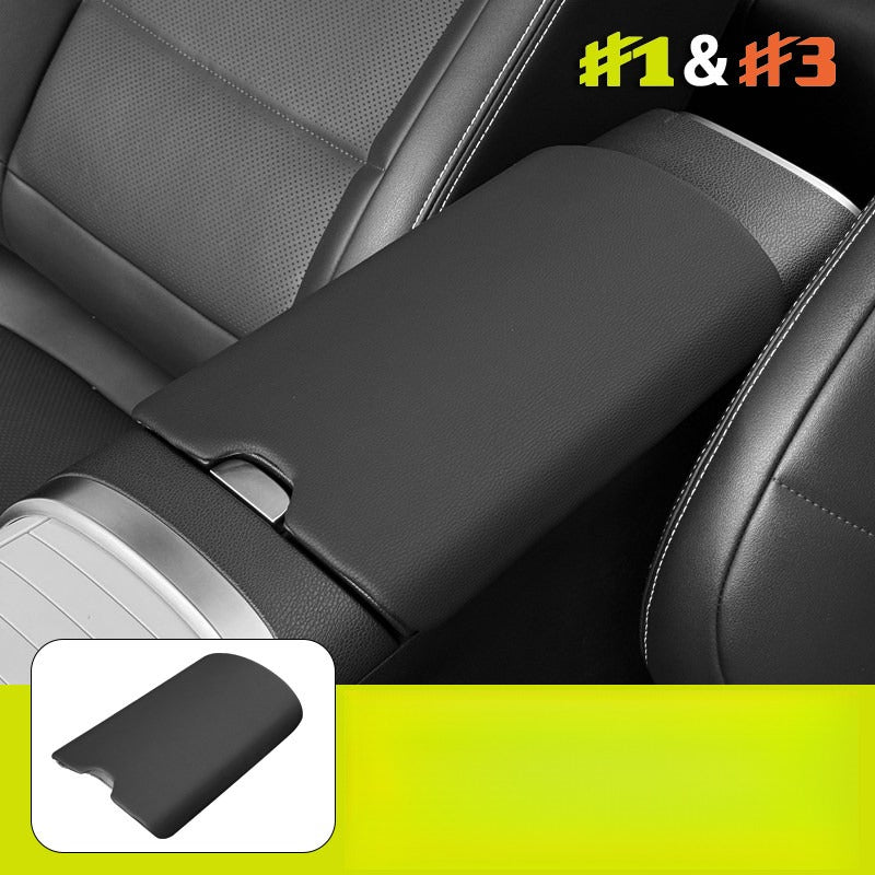Leather Armrest Box Protective Cover for Smart #1  #3