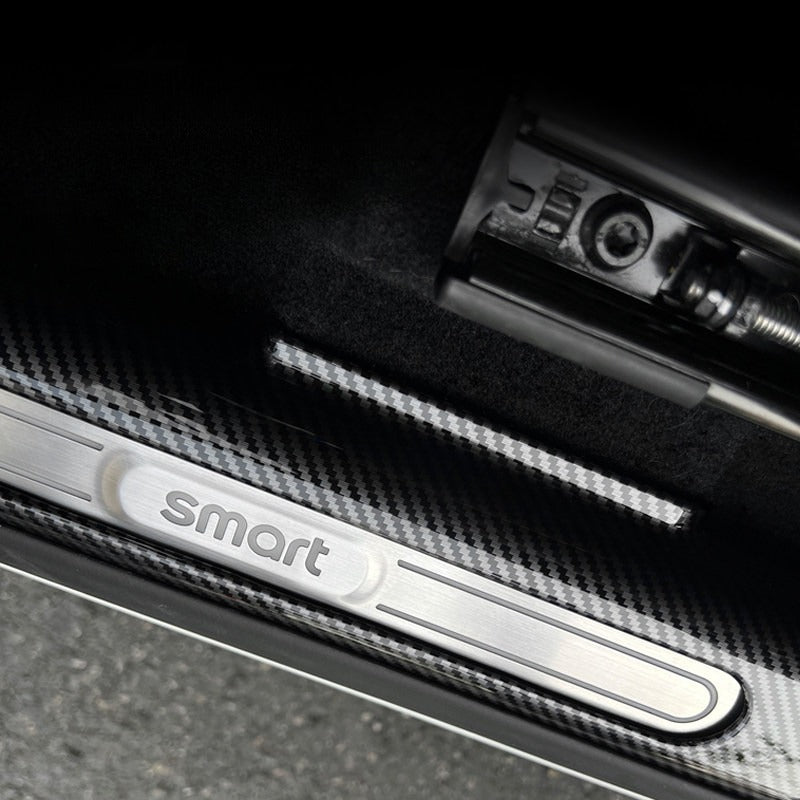 Carbon Fiber Pattern Door Sill Protectors for Smart #1 #3 #5