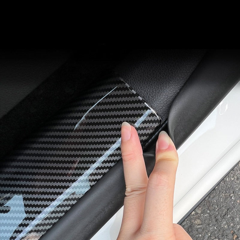 Carbon Fiber Pattern Door Sill Protectors for Smart #1 #3 #5