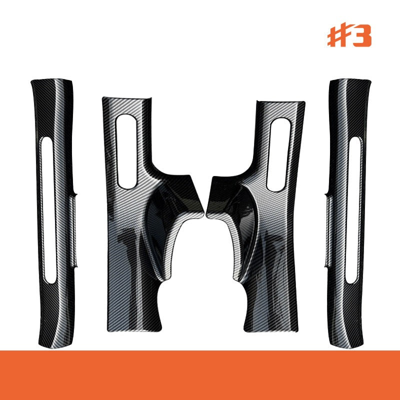Carbon Fiber Pattern Door Sill Protectors for Smart #1 #3 #5
