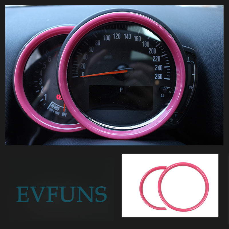 MINI Countryman F60 Air Vent Dashboard Trim – Interior Upgrade [Speedometer] Pink Evfuns