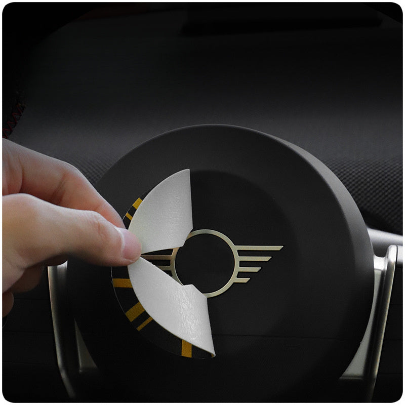 MINI J01/U25/F65 Steering Wheel Trim Sticker – Electric Interior Upgrade Evfuns