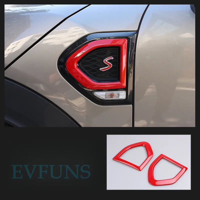 MINI F60 Cooper S Side Marker Trim – Tricolor Fender Frame for Countryman Red Evfuns