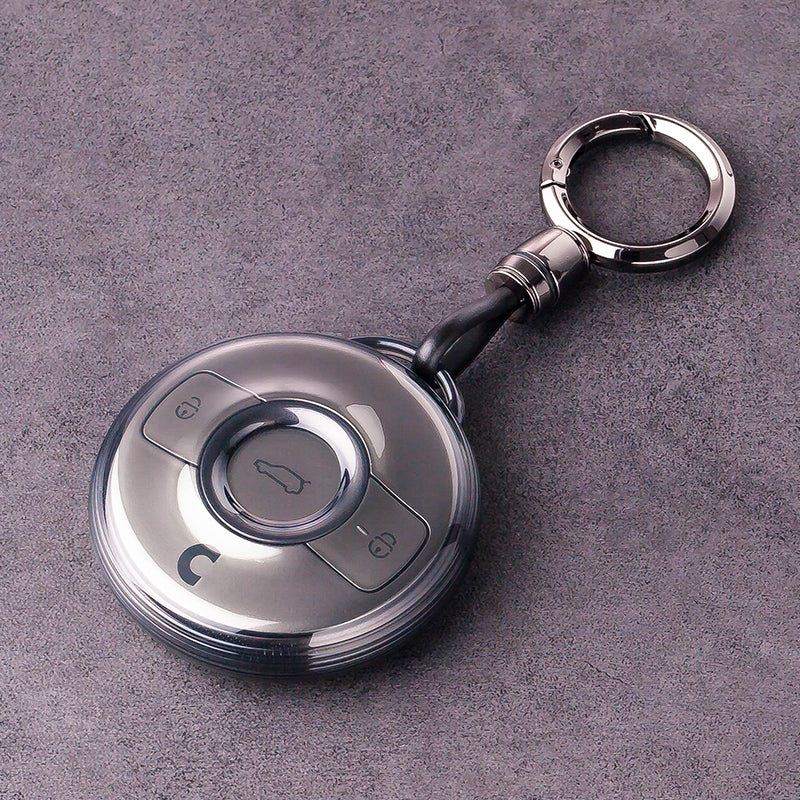 Translucent Black Soft Silicone Key Cover for Smart #1 #3