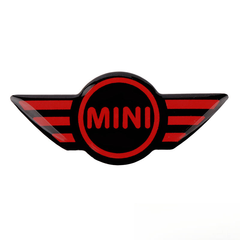MINI Cooper Steering Wheel Logo Sticker – Scratch Cover & Styling Decal Red Style Evfuns