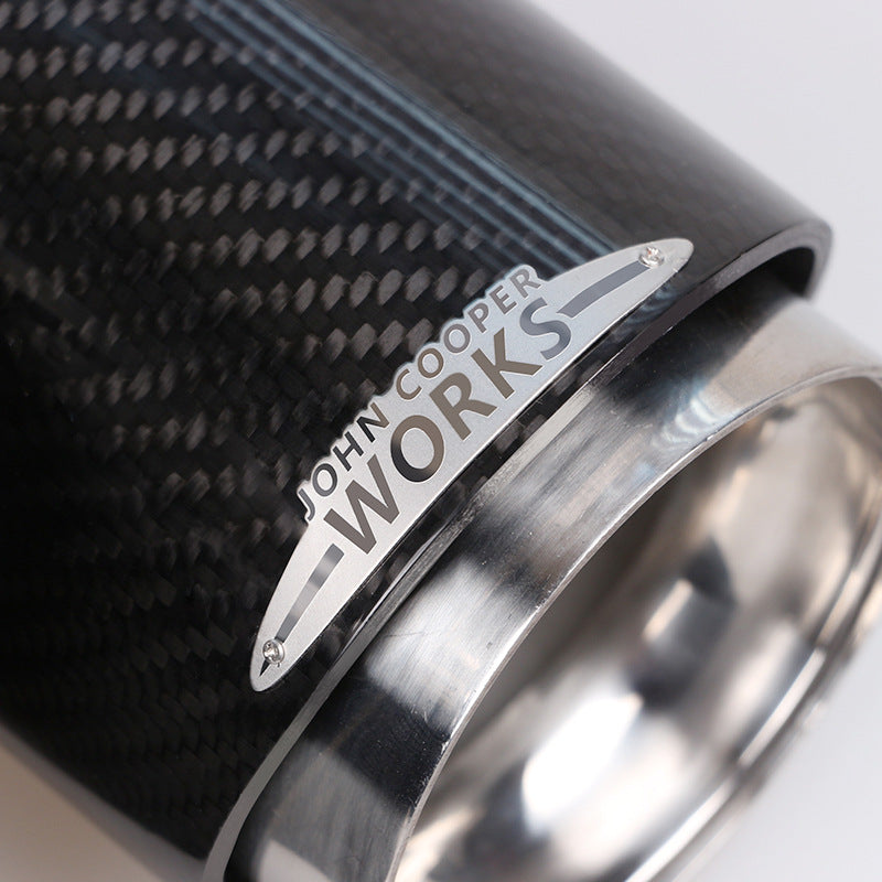 Carbon Fiber Exhaust Tip for MINI Cooper / Countryman – Stainless Steel Sport Tailpipe Evfuns