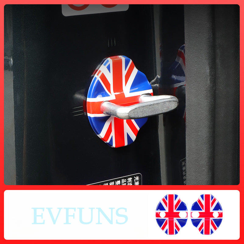 MINI Electric J01 J05 Door Lock Cover – Interior Lock Buckle Protector Red Rice Pair Evfuns