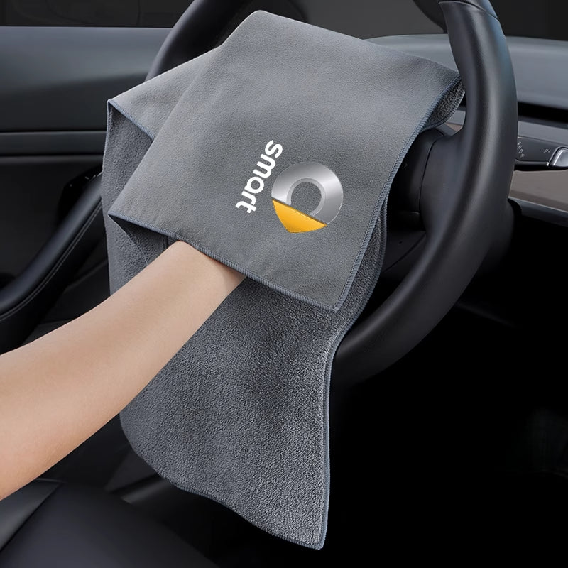 SMART Car Cleaning Towel – Microfiber Wash & Dry Cloth for Interior & Exterior Smart Car Wiping Towel [Large Size