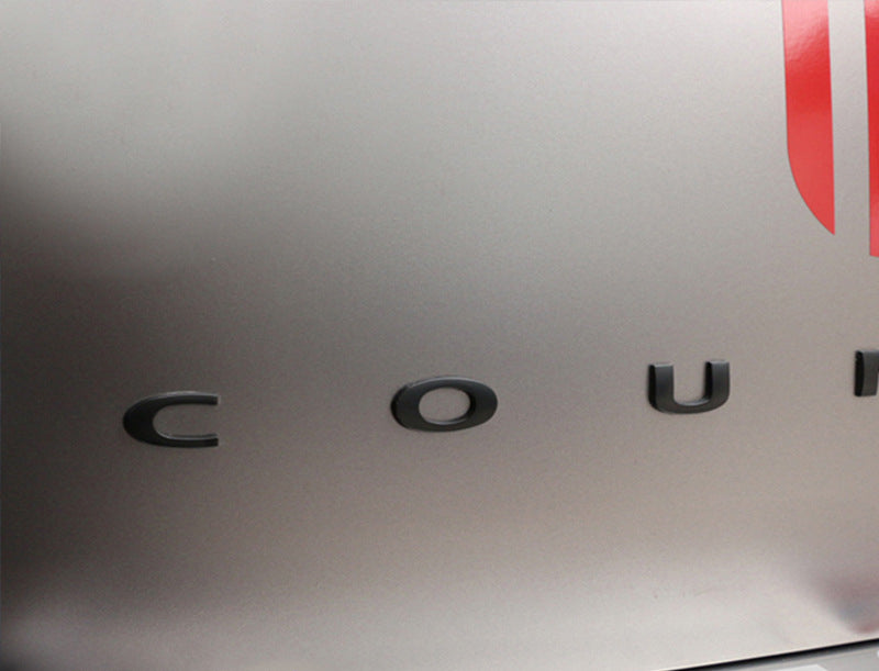 Mini Countryman Trunk Metal Sticker – Rear Tailgate Decorative Emblem Evfuns