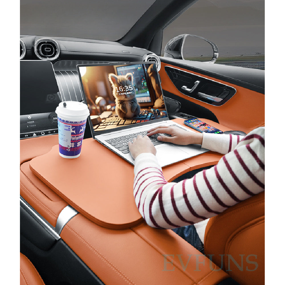 Smart # 1 # 3 # 5 Foldable Car Tray Table | Rear Seat Laptop & Dining Desk Evfuns