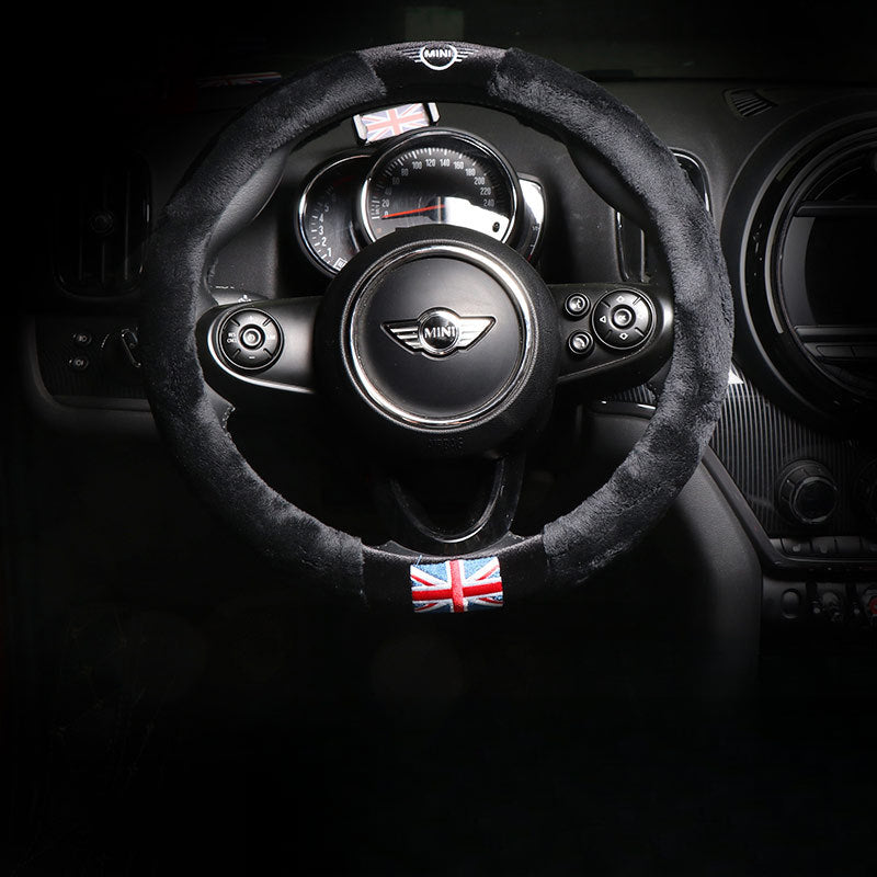 Winter Plush Steering Wheel Cover for MINI Cooper Evfuns