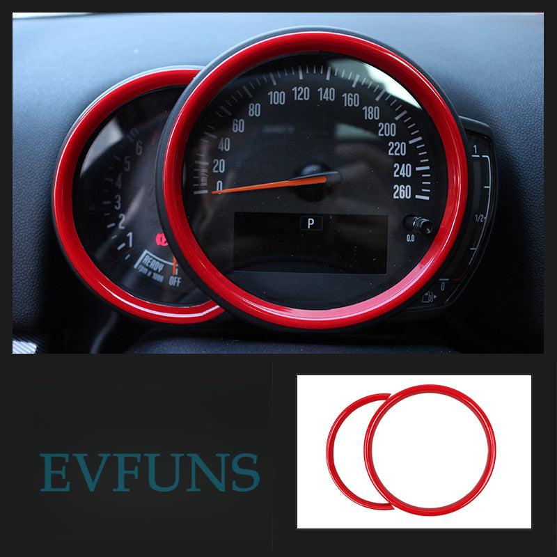 MINI Countryman F60 Air Vent Dashboard Trim – Interior Upgrade [Speedometer] Red Evfuns