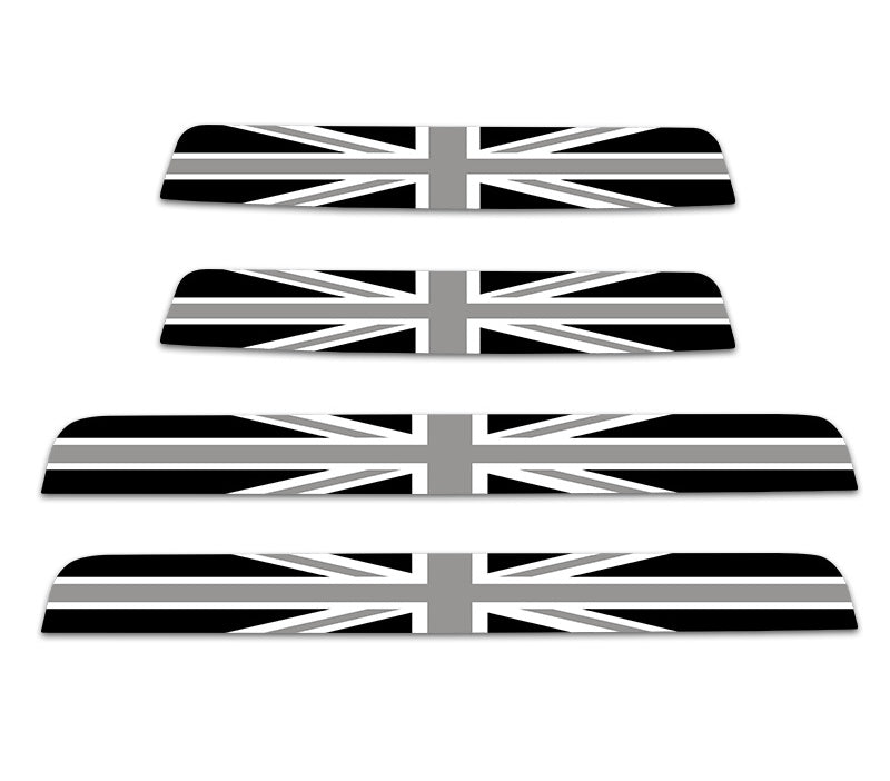 MINI Cooper Door Sill Scuff Plate Stickers | F54 F55 F56 F60 Threshold Trim Gray rice model (F60) four-piece set Evfuns