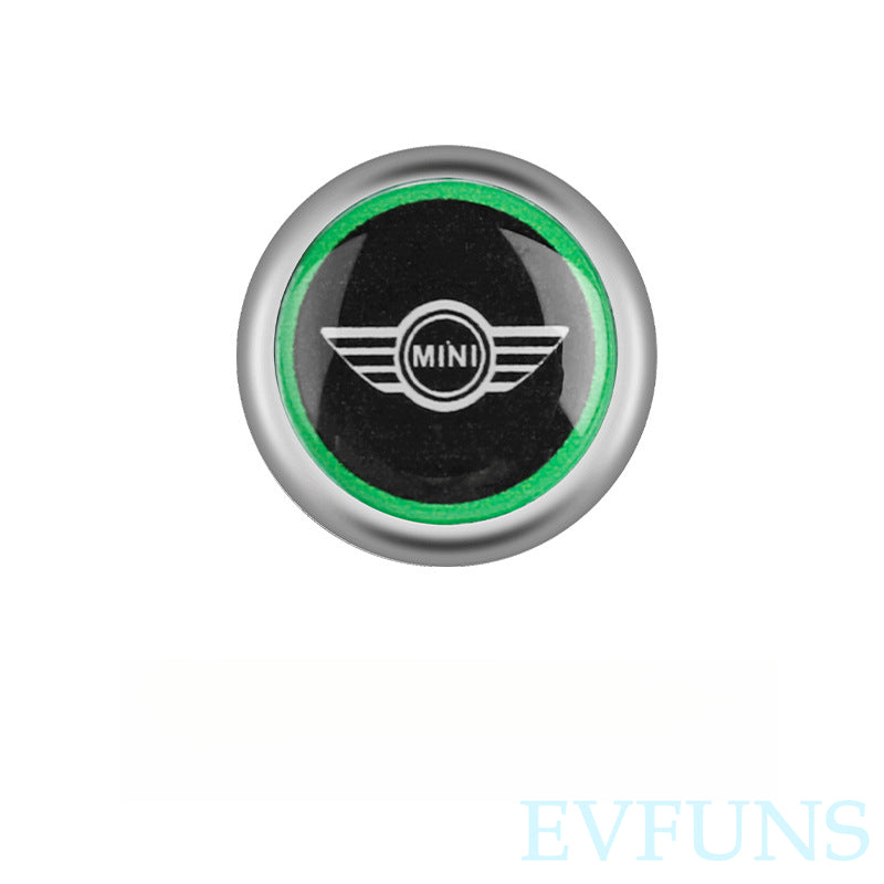 MINI Cooper Car Hook | Aluminum Alloy Adhesive Utility Hanger 【Green Circle MINI】One Evfuns