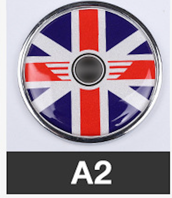 MINI Cooper Front Grille Emblem Badge – 3D Crystal Metal Decoration for All Models A2 Evfuns