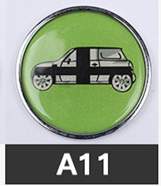 MINI Cooper Front Grille Emblem Badge – 3D Crystal Metal Decoration for All Models A11 Evfuns