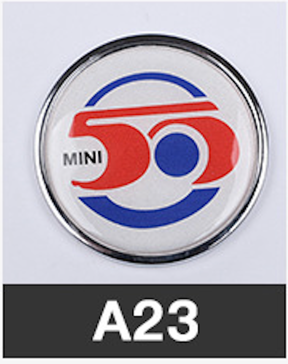MINI Cooper Front Grille Emblem Badge – 3D Crystal Metal Decoration for All Models A23 Evfuns