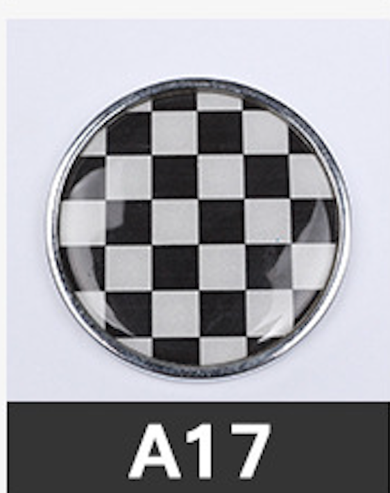 MINI Cooper Front Grille Emblem Badge – 3D Crystal Metal Decoration for All Models A17 Evfuns