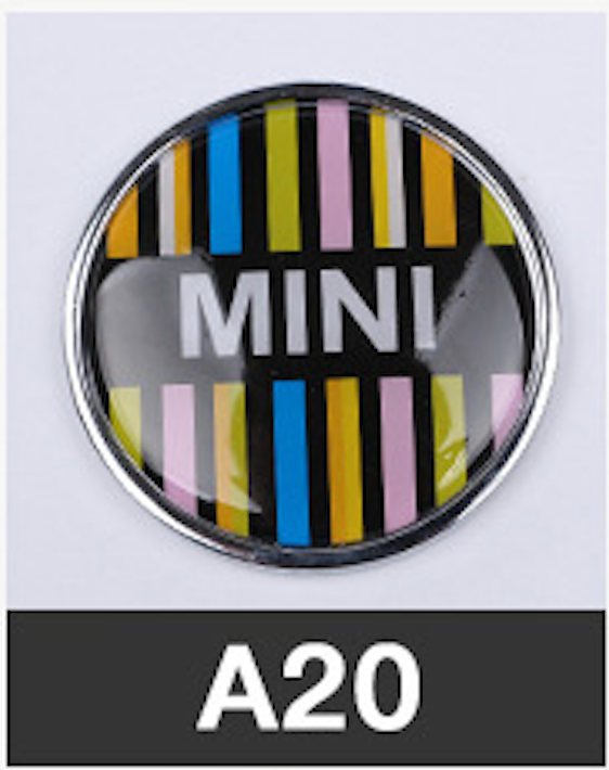 MINI Cooper Front Grille Emblem Badge – 3D Crystal Metal Decoration for All Models A20 Evfuns