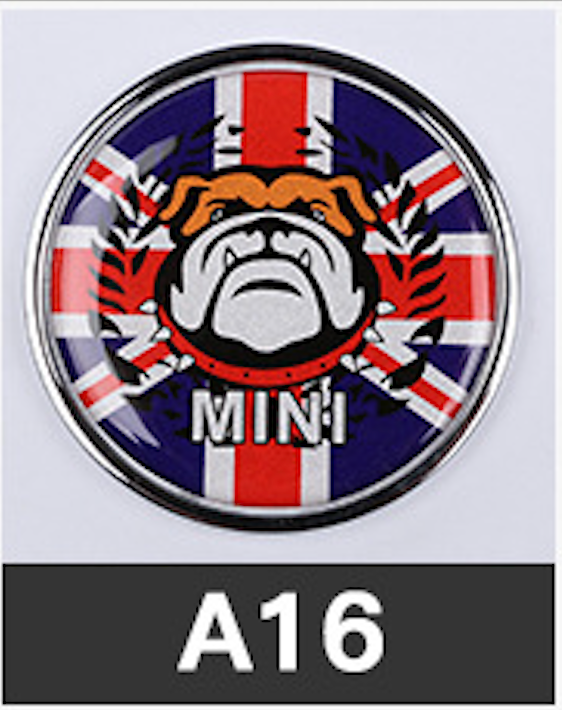 MINI Cooper Front Grille Emblem Badge – 3D Crystal Metal Decoration for All Models A16 Evfuns
