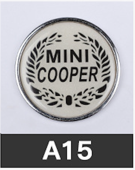 MINI Cooper Front Grille Emblem Badge – 3D Crystal Metal Decoration for All Models A15 Evfuns