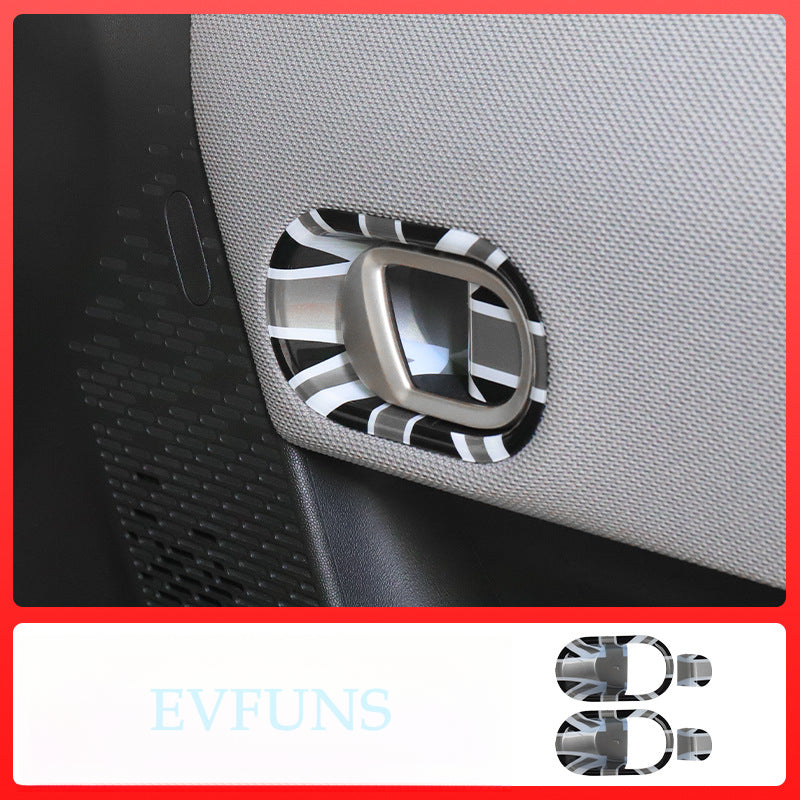 MINI F65/F66 Interior Door Handle Armrest Trim Cover Gray rice 2 packs Evfuns