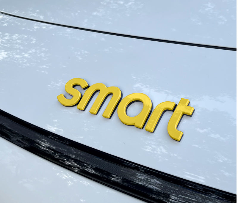 SMART Car Hood Letter Emblem & Badge Sticker – # 3/ # 1 / # 5Custom Body Decal Smart Machine Cover Letter Sticker