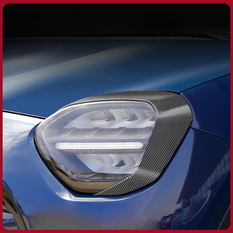 MINI J05 Headlight Eyelid Trim – Blacked-Out Styling Kit for Electric MINI Evfuns