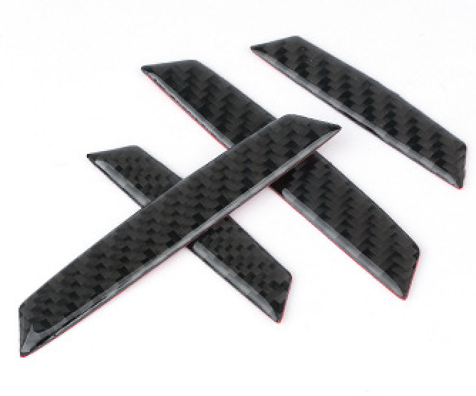MINI Cooper Door Edge Guards – Anti-Collision Strips for Clubman / Countryman Black Carbon Fiber Door Anti-Collision