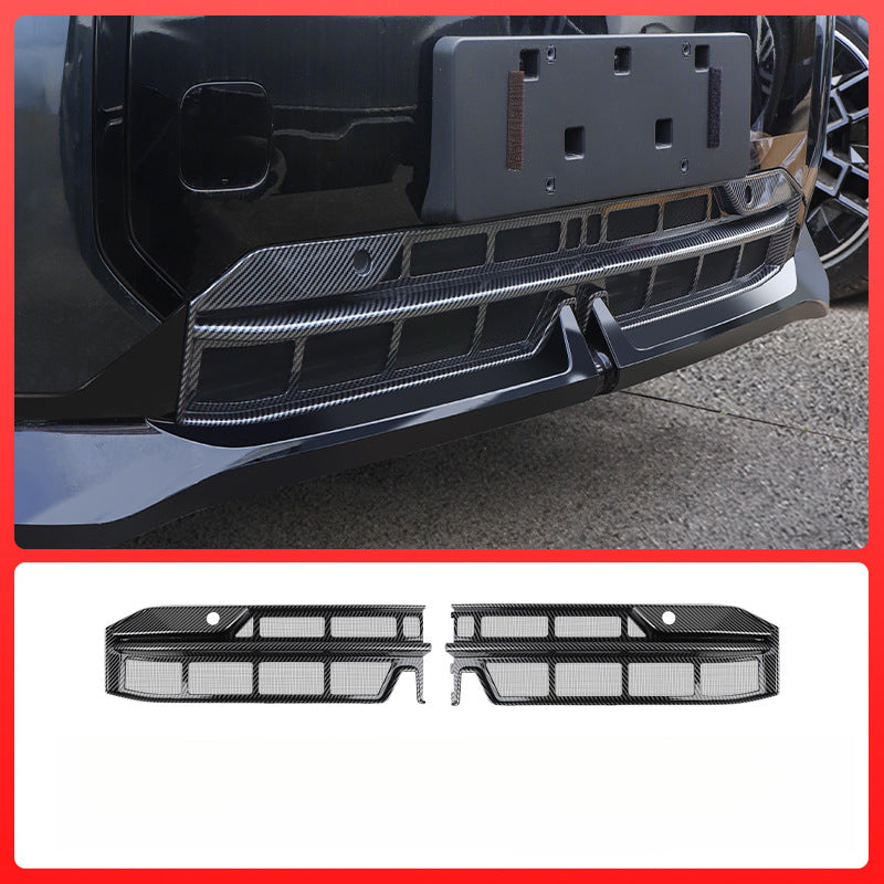 MINI J05 Front Grille Trim – Blacked-Out Inlet Mesh Cover for Cooper EV Carbon Fiber Pattern J05 [Racer] High
