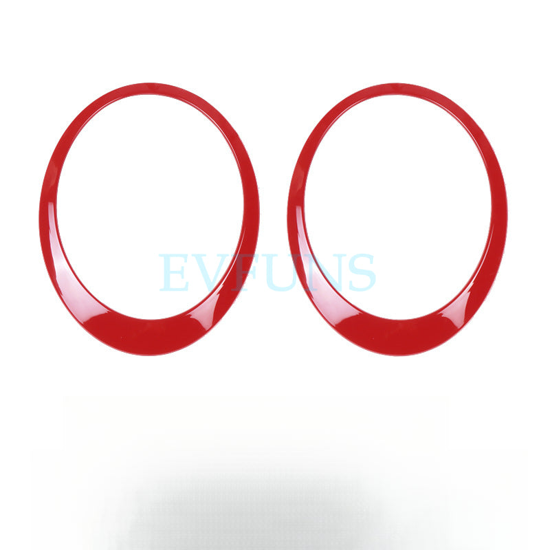 MINI F56 F55 R Series Headlight & Taillight Trim – Exterior Light Frame Cover R56/57/58/59 [Front Headlight Frame] Red