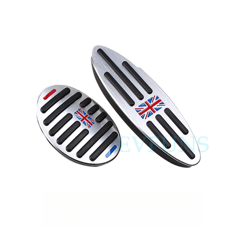 MINI Cooper F54/F55/F60 Pedal Cover Set – Aluminum Alloy Brake & Accelerator Pedals Redmi two-piece set Evfuns