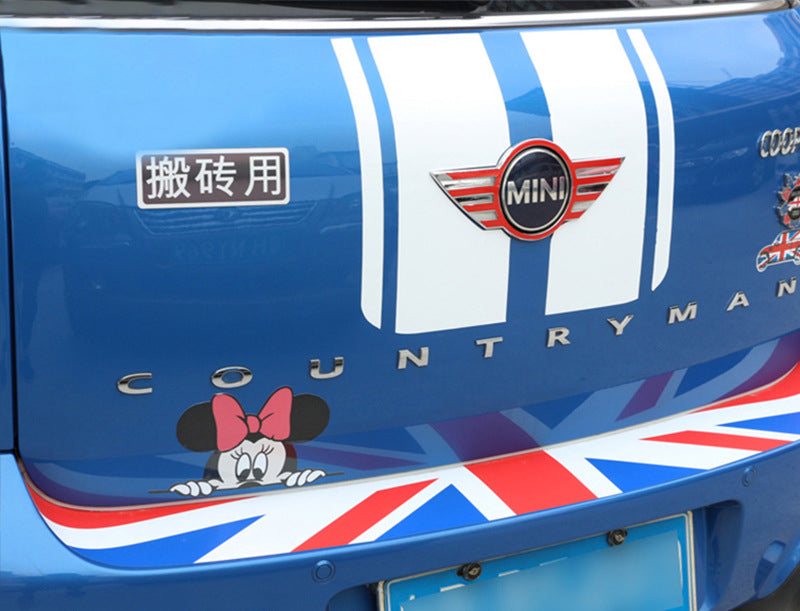 Mini Countryman Trunk Metal Sticker – Rear Tailgate Decorative Emblem Evfuns