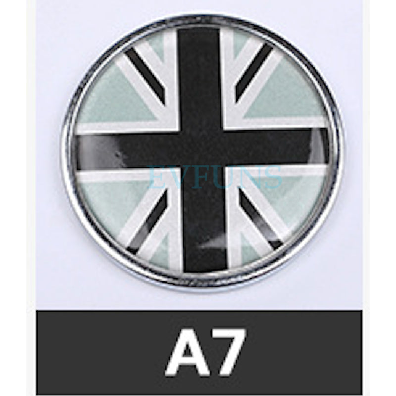 MINI Cooper Front Grille Emblem Badge – 3D Crystal Metal Decoration for All Models A7 Evfuns