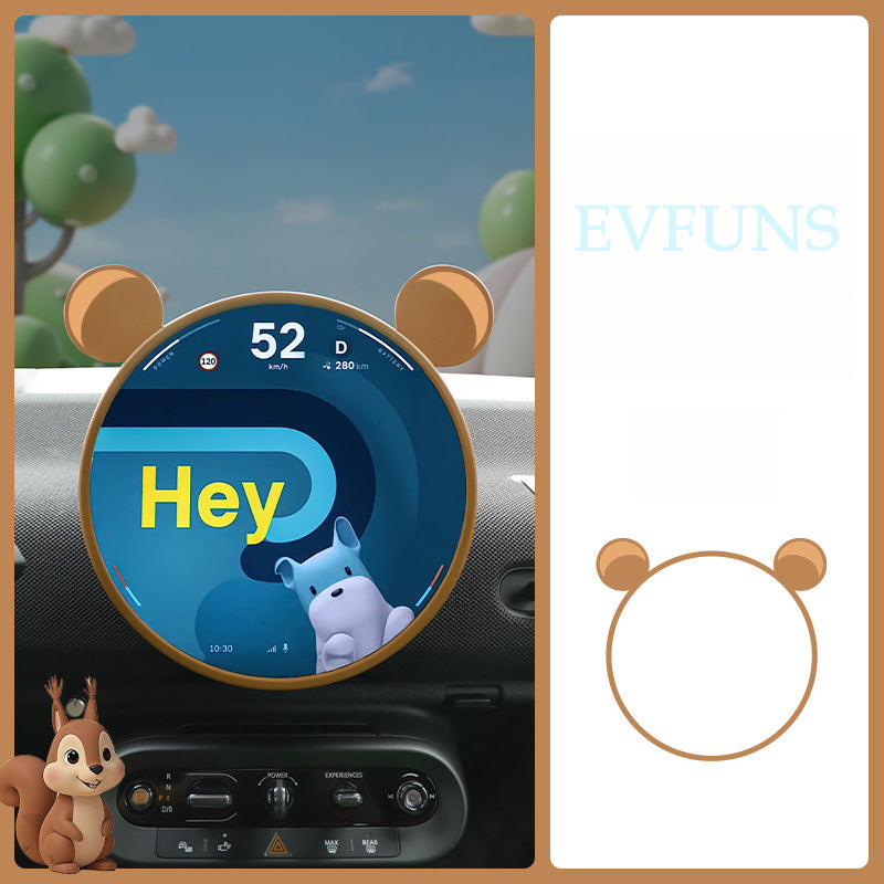 2024 Electric MINI COOPER Screen Protector – Central Display Cover Squirrel Evfuns