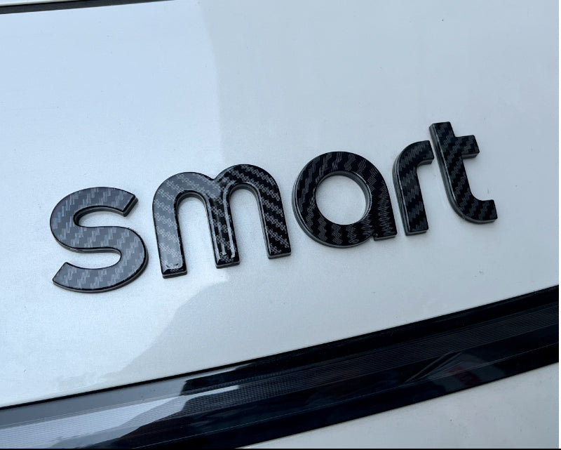 SMART Car Hood Letter Emblem & Badge Sticker – # 3/ # 1 / # 5Custom Body Decal Smart Machine Cover Letter Sticker