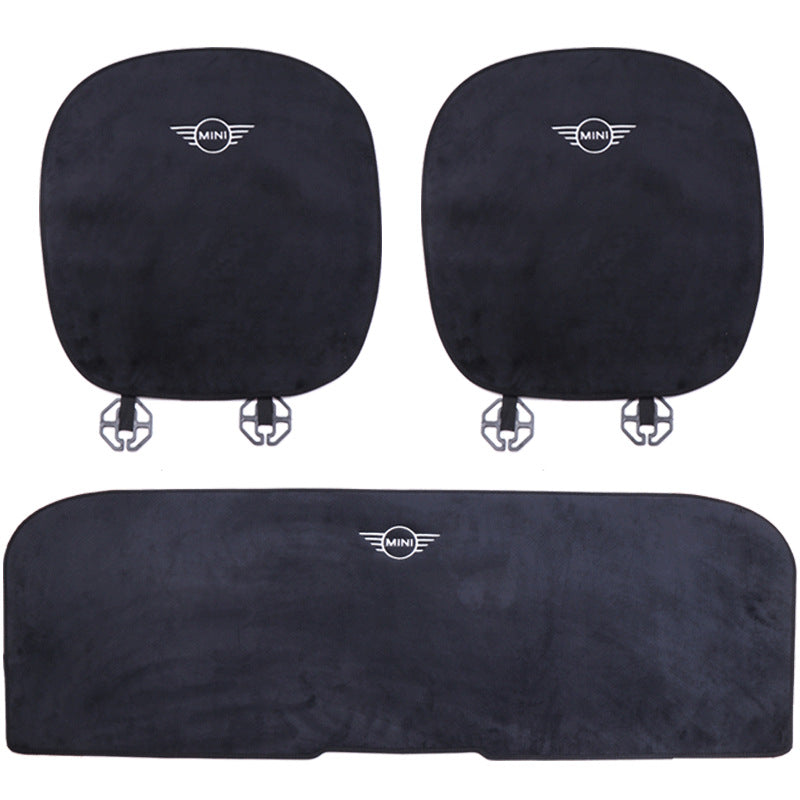 MINI Cooper Countryman Winter Plush Seat Cushion Set – 3PCS Warm Interior Pad Evfuns