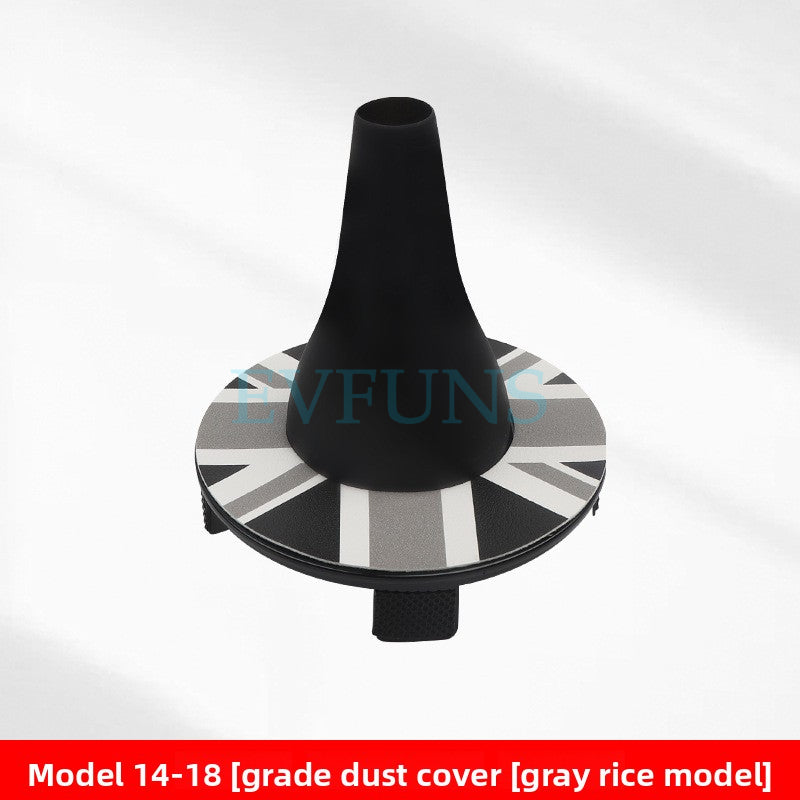 MINI Cooper Gear Shift Dust Cover – Interior Trim Protector 14-18 Models [Gear Dust Cover [Gray Beige Model]] Evfuns